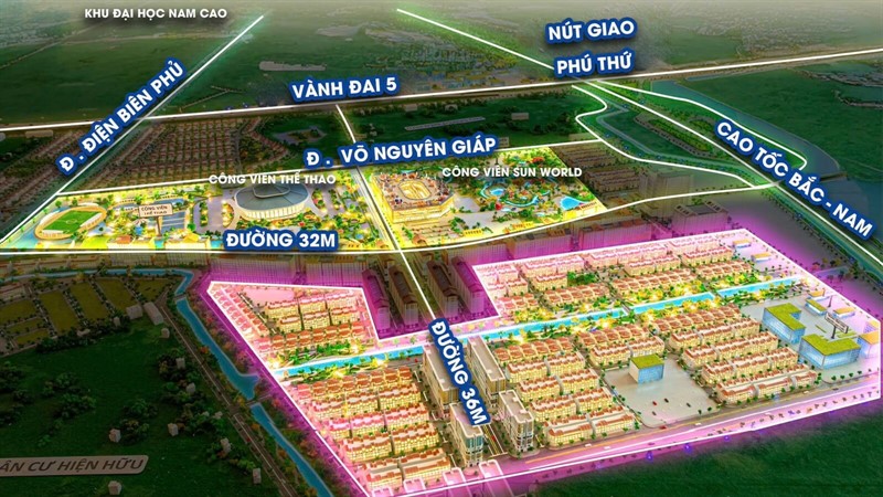Phân khu Flora Avenue – Biểu tượng sống xanh và đầu tư tại Sun Urban City Hà Nam